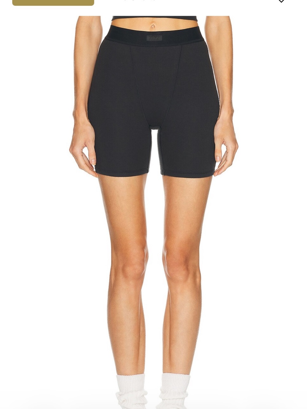 Skims Cotton Ribbed Boxer Shorts